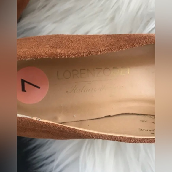 LORENZO DEI Italian Design-Genuine Suede/Leather Pumps size:7 •made: ROMANIA - Picture 3 of 6